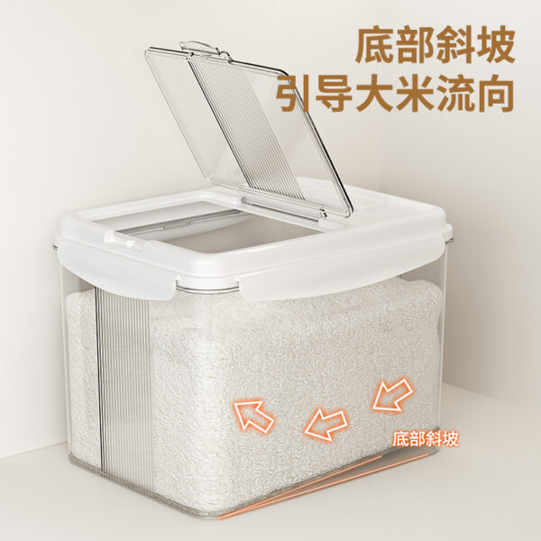 3 Transparent Sloped Rice Container