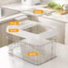 4 Transparent Sloped Rice Container