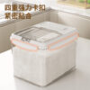 6 Transparent Sloped Rice Container