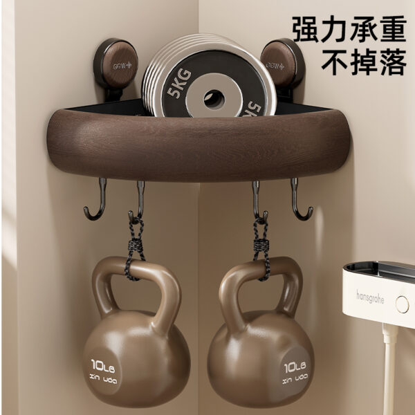 800-4 Wood-Plastic Composite Series - 2459 Corner Wall-Mounted Storage Shelf