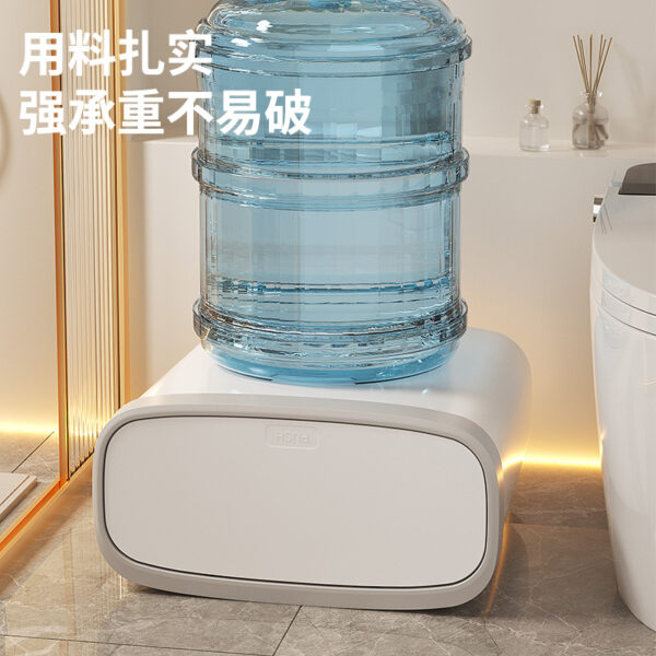 Rounded Corner Pop-Up Lid Trash Can