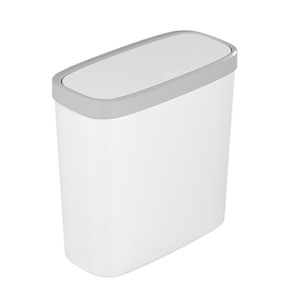 Rounded Corner Pop-Up Lid Trash Can